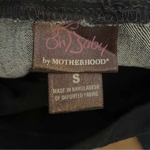 Oh Baby by Motherhood Maternity Jeans Womens S Blue Straight Leg Pockets Stretch - Picture 6 of 6